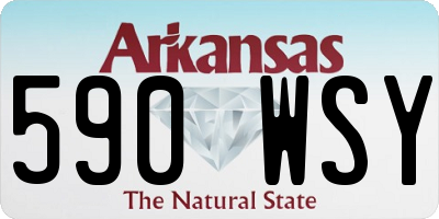 AR license plate 590WSY