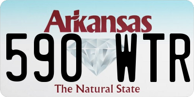AR license plate 590WTR