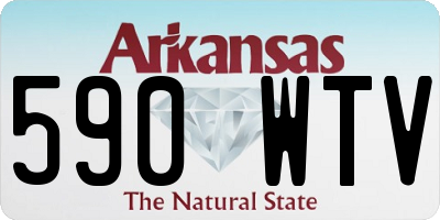 AR license plate 590WTV