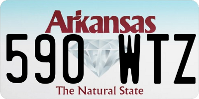 AR license plate 590WTZ