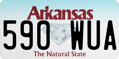 AR license plate 590WUA
