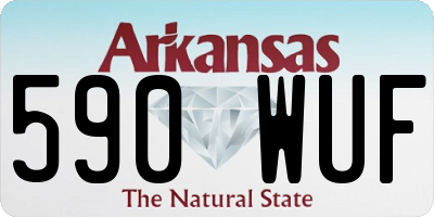 AR license plate 590WUF