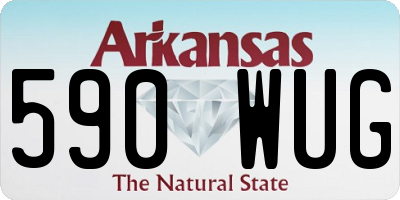AR license plate 590WUG