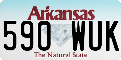 AR license plate 590WUK
