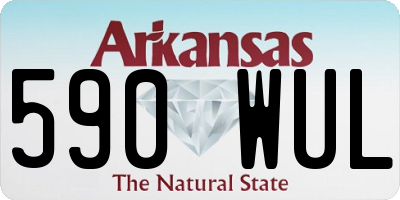AR license plate 590WUL