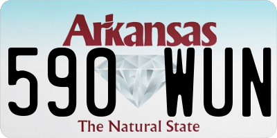 AR license plate 590WUN