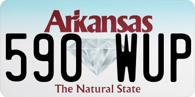 AR license plate 590WUP