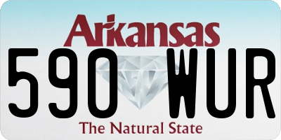 AR license plate 590WUR