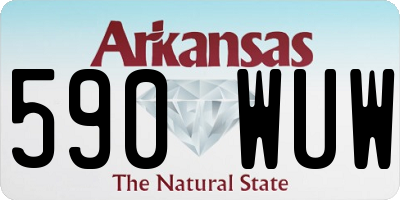 AR license plate 590WUW