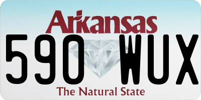 AR license plate 590WUX