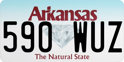 AR license plate 590WUZ