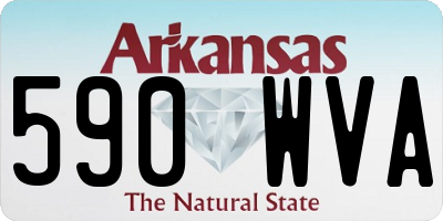 AR license plate 590WVA