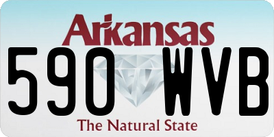 AR license plate 590WVB