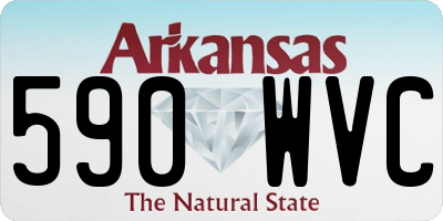 AR license plate 590WVC