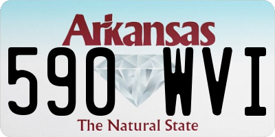 AR license plate 590WVI