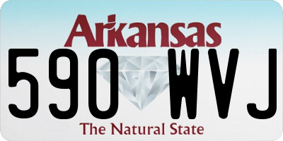 AR license plate 590WVJ