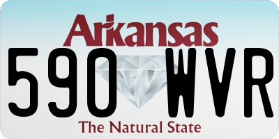 AR license plate 590WVR