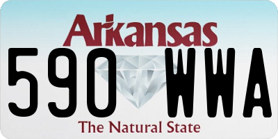 AR license plate 590WWA