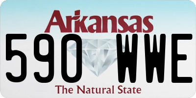 AR license plate 590WWE