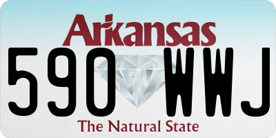 AR license plate 590WWJ