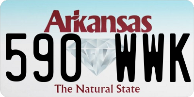 AR license plate 590WWK