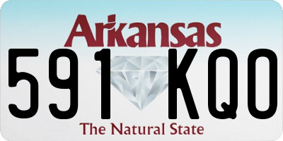 AR license plate 591KQO