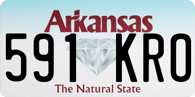AR license plate 591KRO