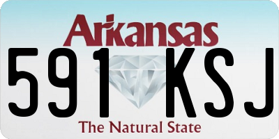 AR license plate 591KSJ