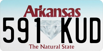 AR license plate 591KUD