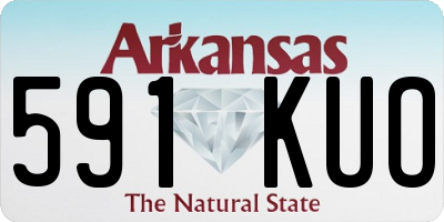 AR license plate 591KUO