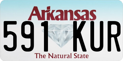 AR license plate 591KUR
