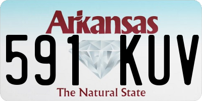 AR license plate 591KUV