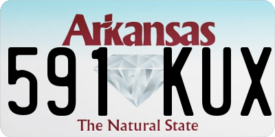 AR license plate 591KUX