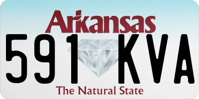 AR license plate 591KVA