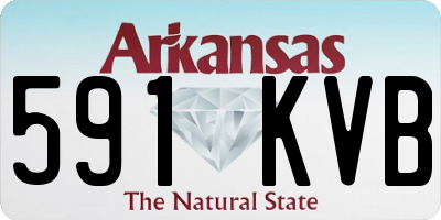 AR license plate 591KVB