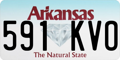 AR license plate 591KVO