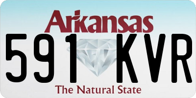 AR license plate 591KVR
