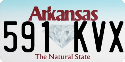 AR license plate 591KVX
