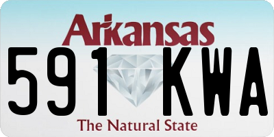 AR license plate 591KWA