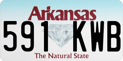 AR license plate 591KWB
