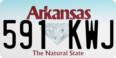 AR license plate 591KWJ