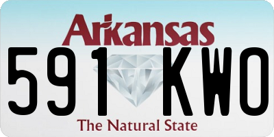 AR license plate 591KWO