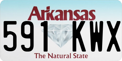AR license plate 591KWX