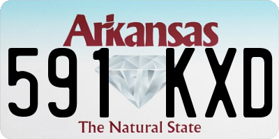 AR license plate 591KXD