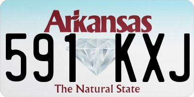 AR license plate 591KXJ