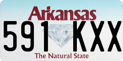 AR license plate 591KXX