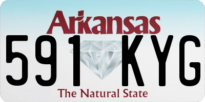 AR license plate 591KYG