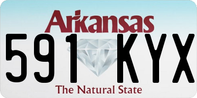 AR license plate 591KYX