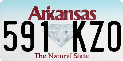 AR license plate 591KZO