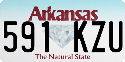 AR license plate 591KZU
